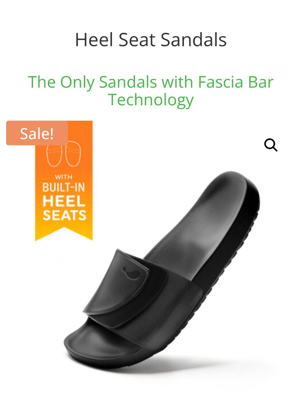 Heel That Pain Heel Seat Sandal